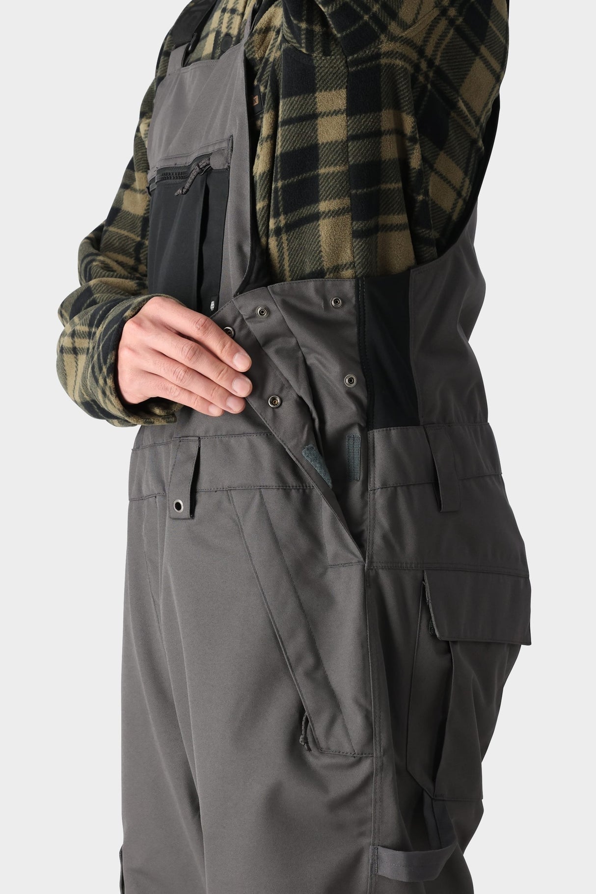 686 Men's Hot Lap Insulated Bibs - Charcoal Black