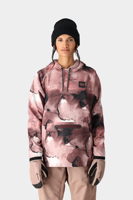 686 Women's Waterproof Pullover Hoody - Sassafras Ink