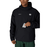686 men's pullover hoody with hood, front kangaroo pocket, and Gore-Tex Windstopper branding