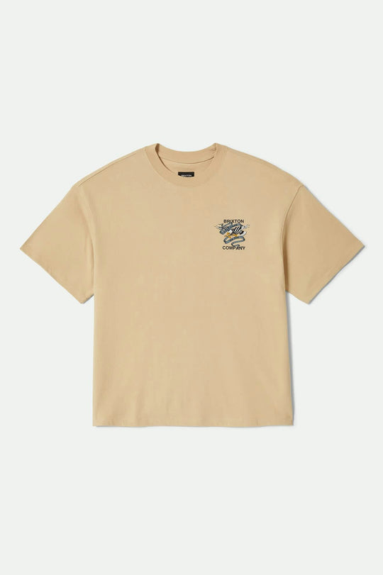 Brixton Men's Live Free Heavyweight Relaxed T-Shirt