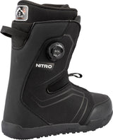 Nitro men's snowboard boot with BOA dial closure system and Cloud liner technology