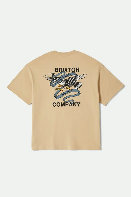 Brixton Men's Live Free Heavyweight Relaxed T-Shirt