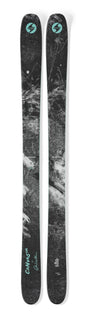 Blizzard Canvas 108 skis pair black white abstract graphic teal logo 180cm