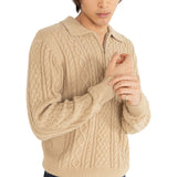 Rhythm Men's Mohair Quarter Zip Fisherman Knit