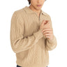 Rhythm Men's Mohair Quarter Zip Fisherman Knit