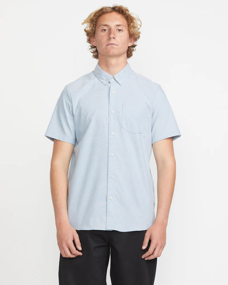 Volcom Men's Everett Oxford Short Sleeve Shirt