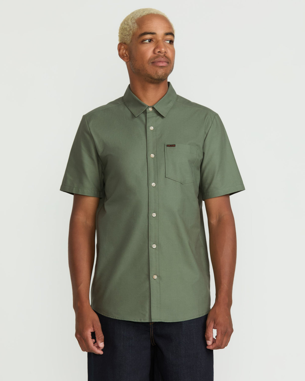 Volcom Men's Veeco Oxford Short Sleeve Shirt
