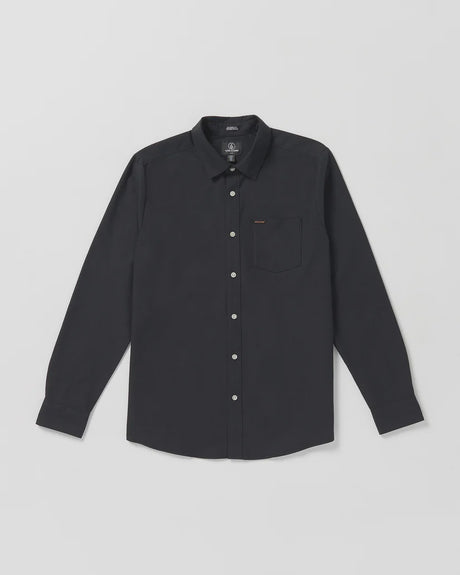 Volcom Veeco Oxford Long Sleeve Shirt - Black