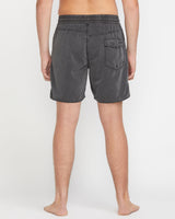 Volcom Men's Center Elastic Waist Trunk 17"