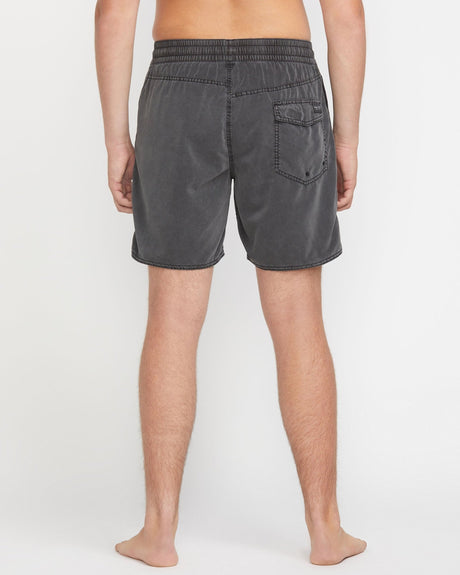 Volcom Men's Center Elastic Waist Trunk 17"