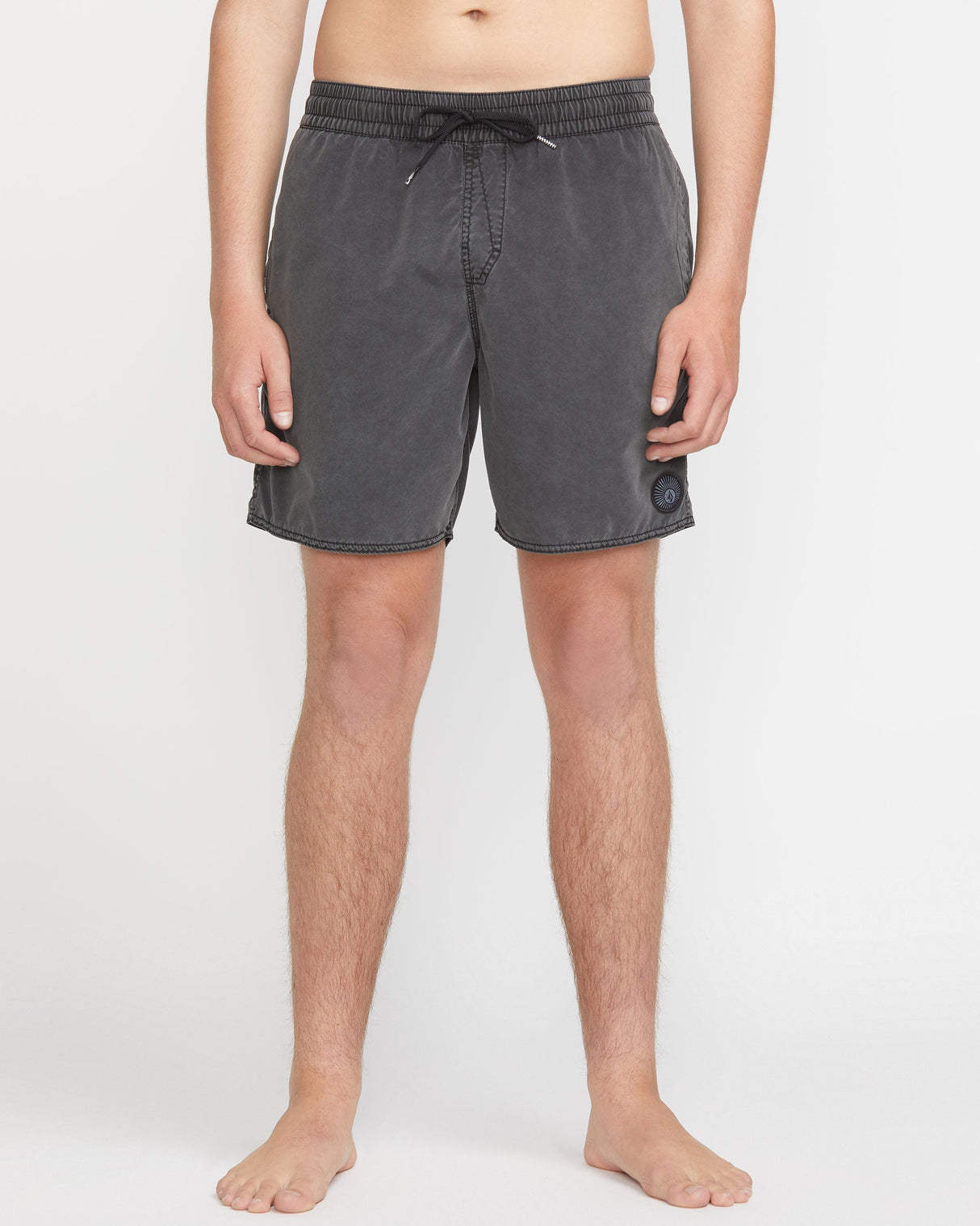 Volcom Men's Center Elastic Waist Trunk 17"
