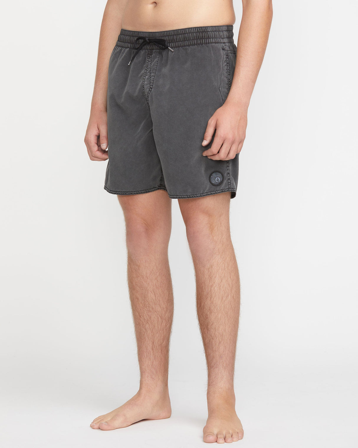 Volcom Men's Center Elastic Waist Trunk 17"