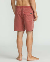 Volcom Men's Center Elastic Waist Trunk 17"