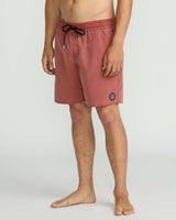 Volcom Men's Center Elastic Waist Trunk 17"