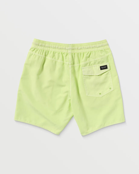 Volcom Men's Center Elastic Waist Trunk 17"