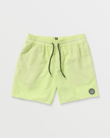 Volcom Men's Center Elastic Waist Trunk 17"