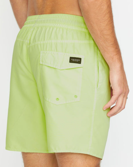 Volcom Men's Center Elastic Waist Trunk 17"