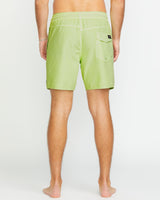 Volcom Men's Center Elastic Waist Trunk 17"