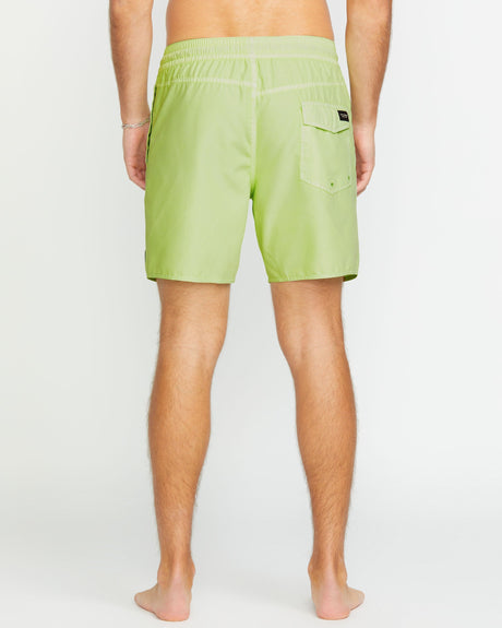 Volcom Men's Center Elastic Waist Trunk 17"