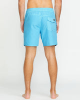 Volcom Men's Center Elastic Waist Trunk 17"