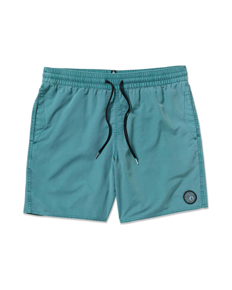 Volcom Men's Center Elastic Waist Trunk 17"