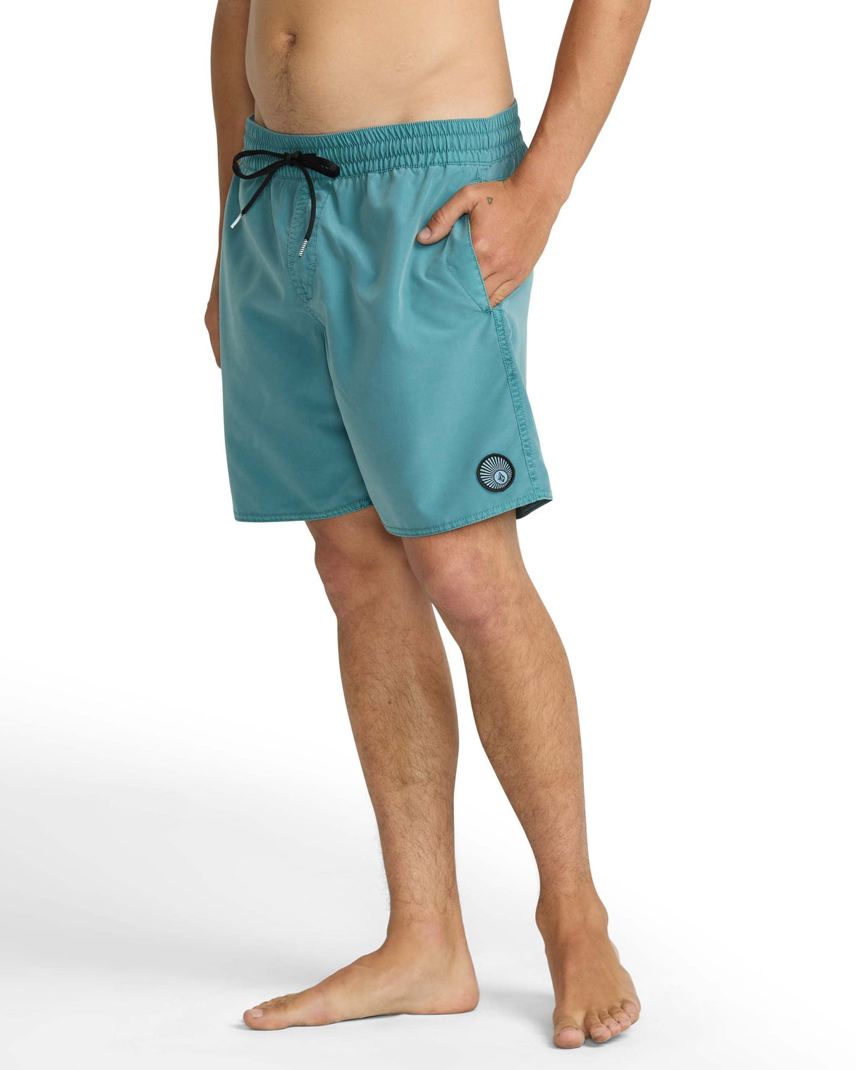Volcom Men's Center Elastic Waist Trunk 17"