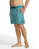 Volcom Men's Center Elastic Waist Trunk 17"