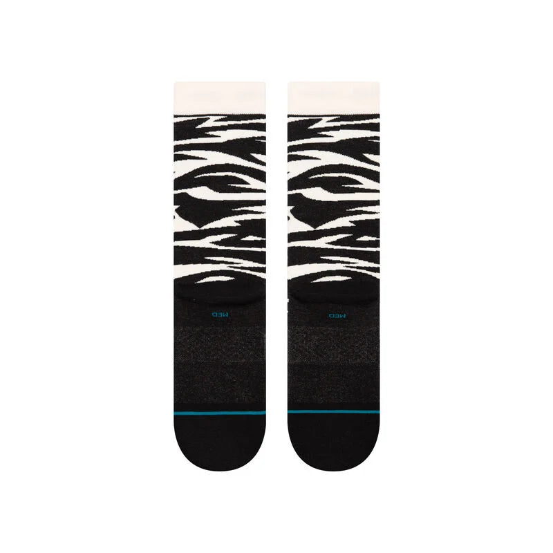 Stance Spike Crew Socks - Black/White