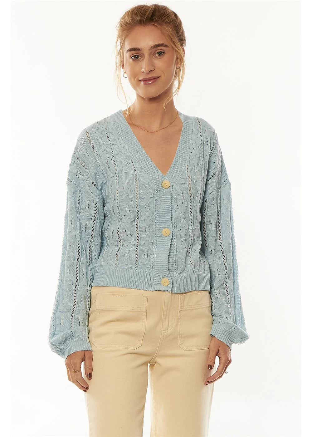 Load image into Gallery viewer, Amuse Society Capella Sweater - Blue Whisper
