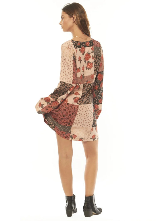 Amuse Society New Haven Long Sleeve Woven Dress - Rosie