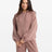 Volcom womens dusty rose oversized pullover hoodie with kangaroo pocket and matching sweatpants