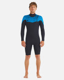 Body Glove Phoenix men's black and blue long sleeve chest-zip springsuit wetsuit