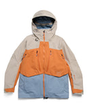Burton AK Swash Gore-Tex insulated snow jacket with colorblock paneling and adjustable hood