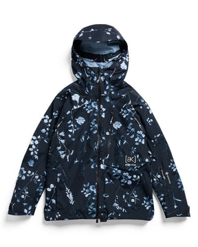 Burton AK Cyclic Gore-Tex women's snowboard jacket with hood and floral print pattern