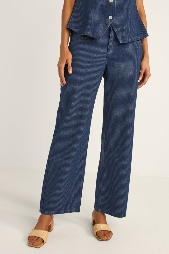 Rhythm Pinstripe Mid-Rise Pant
