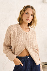 Rhythm Women's Juniper Cable Knit Cardigan