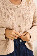 Rhythm Women's Juniper Cable Knit Cardigan