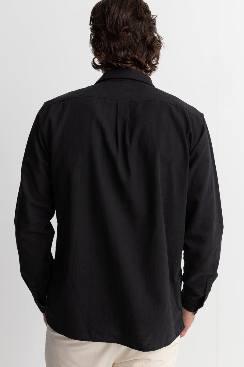 Rhythm Classic Linen LS Shirt