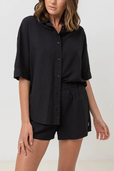 Rhythm Classic Lounge Shirt - Black