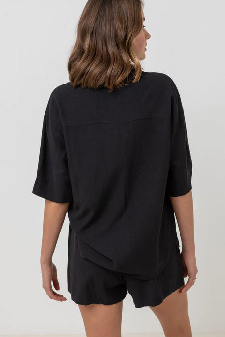 Rhythm Classic Lounge Shirt - Black