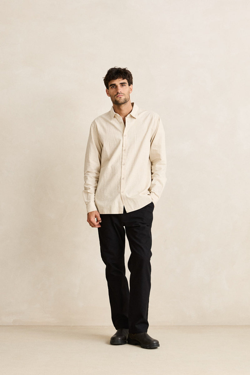 Rhythm Classic Linen LS Shirt