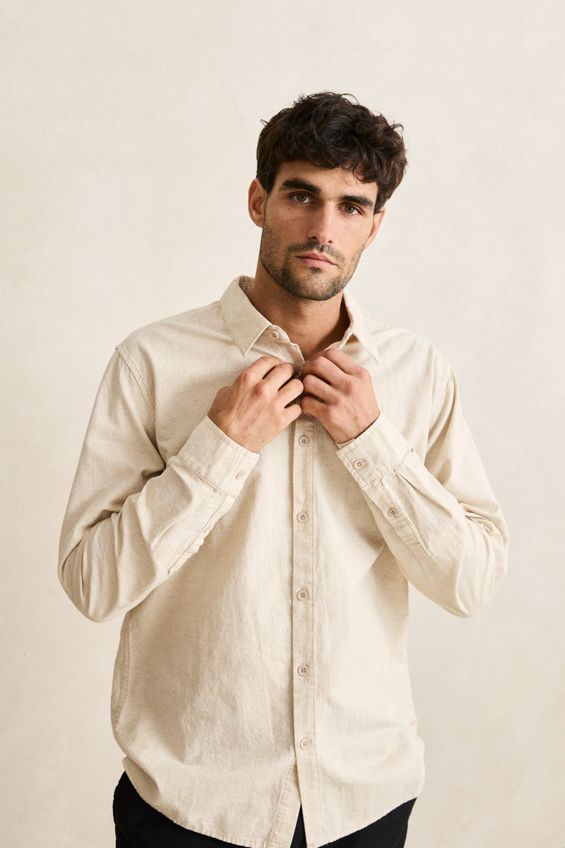 Rhythm Classic Linen LS Shirt