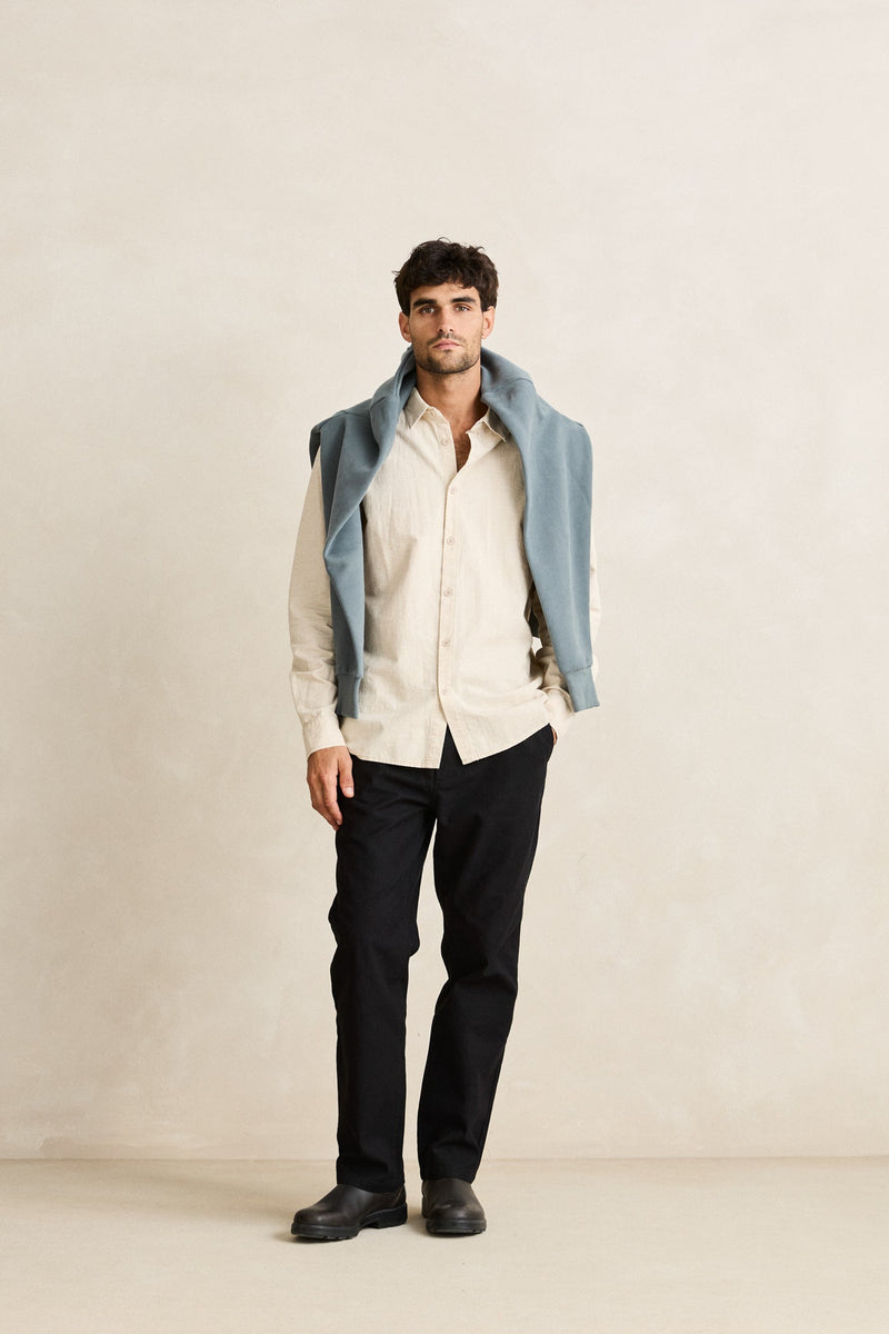 Rhythm Classic Linen LS Shirt