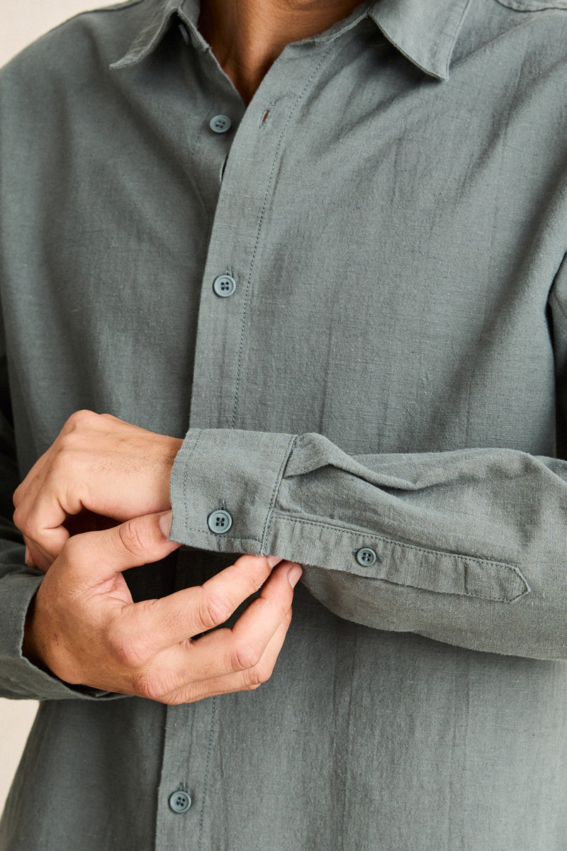 Rhythm Classic Linen LS Shirt