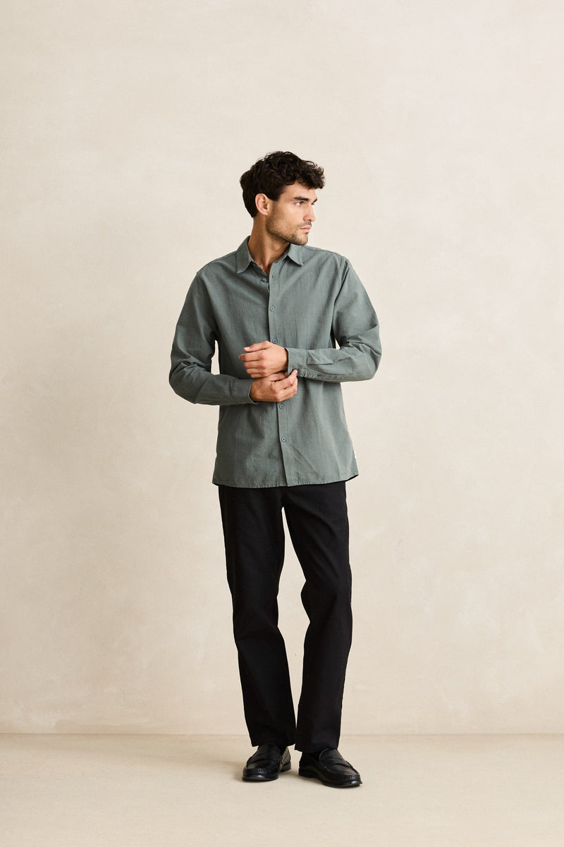 Rhythm Classic Linen LS Shirt