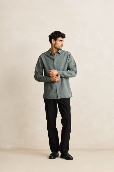 Rhythm Classic Linen LS Shirt