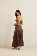 Rhythm Classic Tiered Maxi Skirt