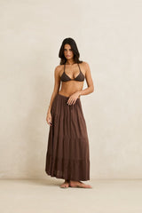 Rhythm Classic Tiered Maxi Skirt