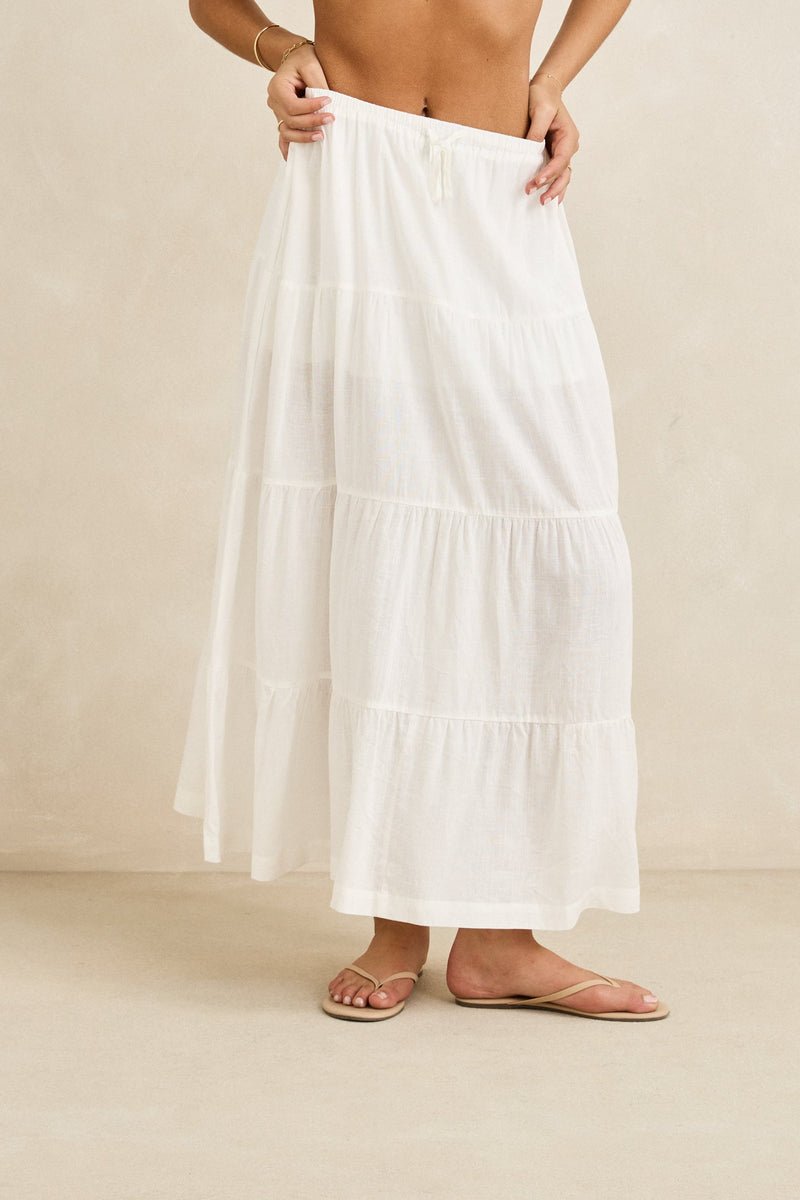 Rhythm Classic Tiered Maxi Skirt