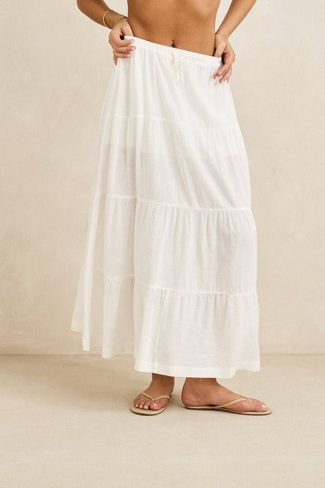 Rhythm Classic Tiered Maxi Skirt